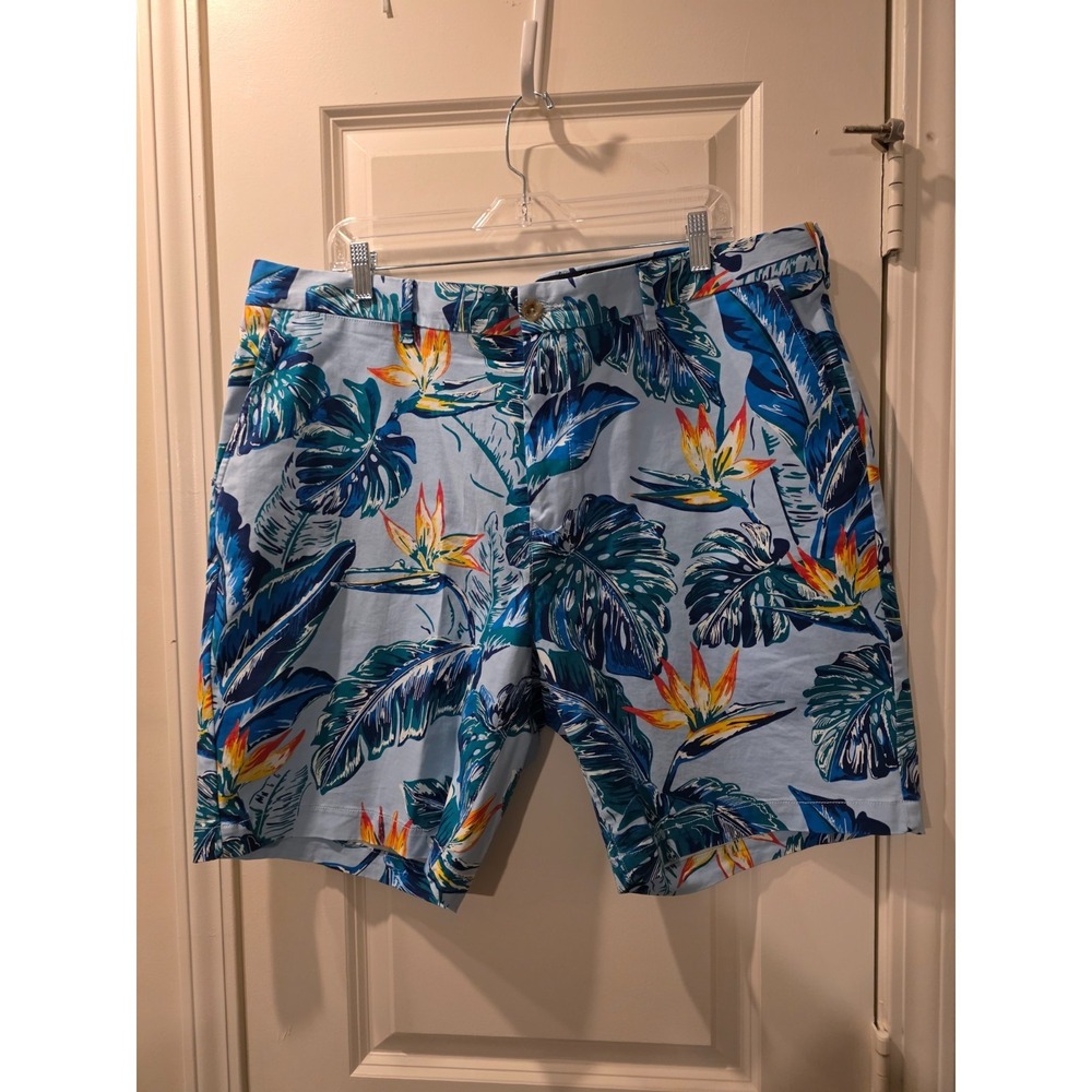 Tommy Hilfiger‎ Men's Blue Flower  Print Shorts SZ 40W